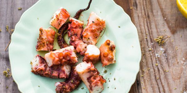 Octopus with paprika and sea salt